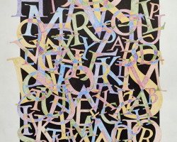 David Flattery
colored pencils and sumi ink on Arches Text Wove Paper
18" x 24"