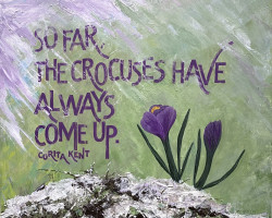 Claire C. Griffin
Acrylic paint and ink on board
14" x 14"