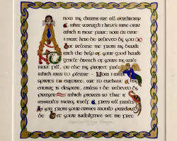 Carolyn Leuders
Ink and gouache on paper
16" x 16"