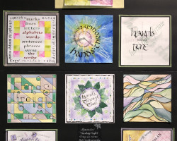 Members of Masscribes Tuesday Night Drop-In: Paula Howard, Kathy Mogayzel, C.A. Miller, Rachel Diamond-Calow, Cindy Rudolph, Bertha Petruski